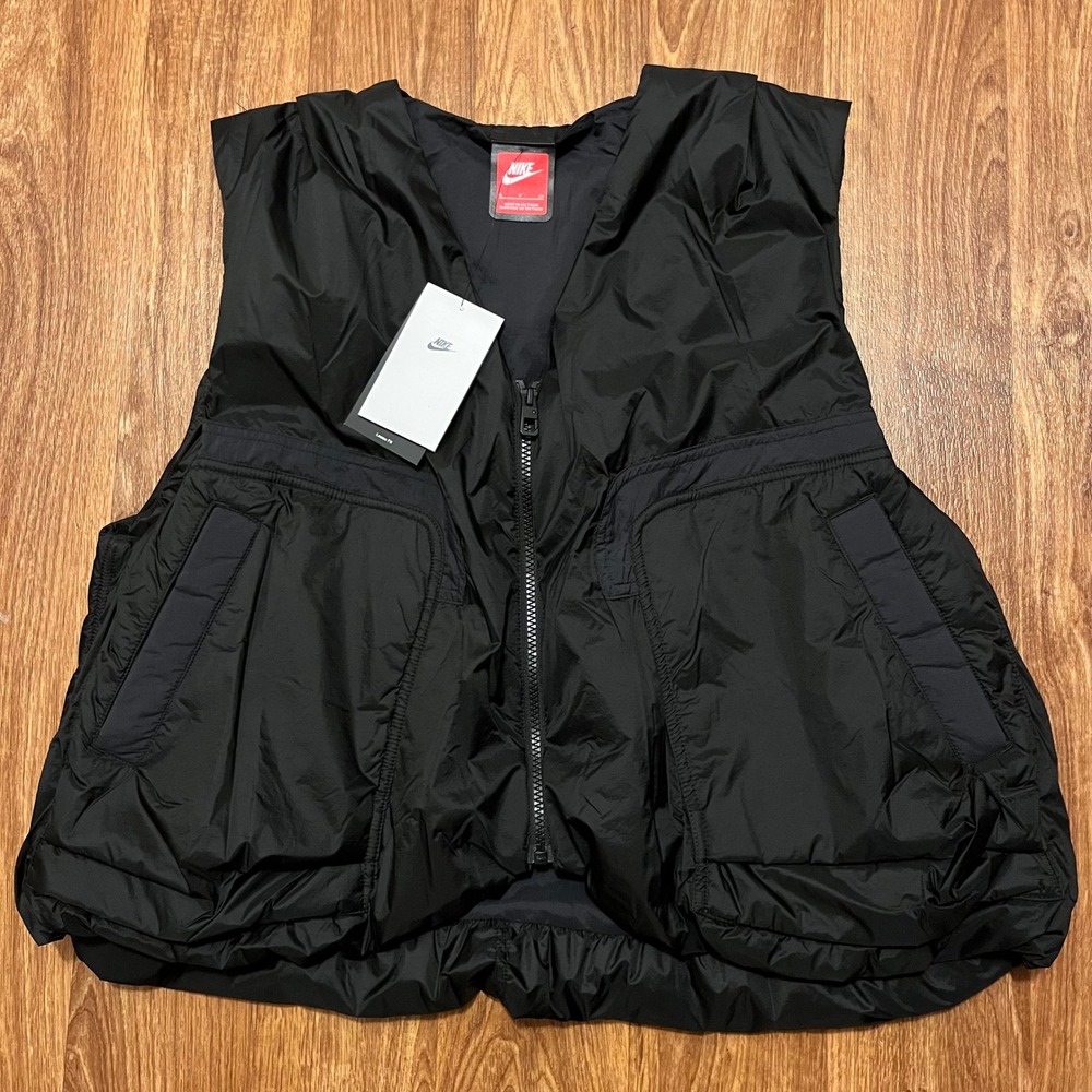 Nike Tech Fleece Puffer‎ Vest Men Small Black Sportswear HM4262010